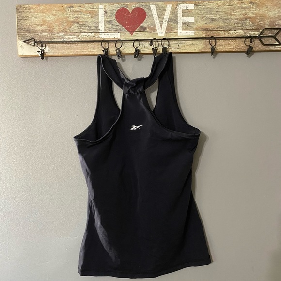 [M] Reebok Activewear Racer Back Tank Top with Built in Bra | Black - Picture 4 of 6